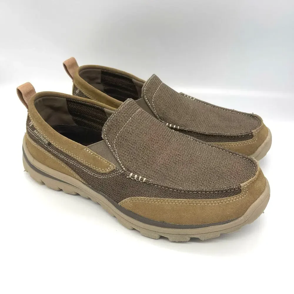 Skechers Men’s Relaxed Fit Superior Milford Slip-on Casual Loafer Shoes Size 10